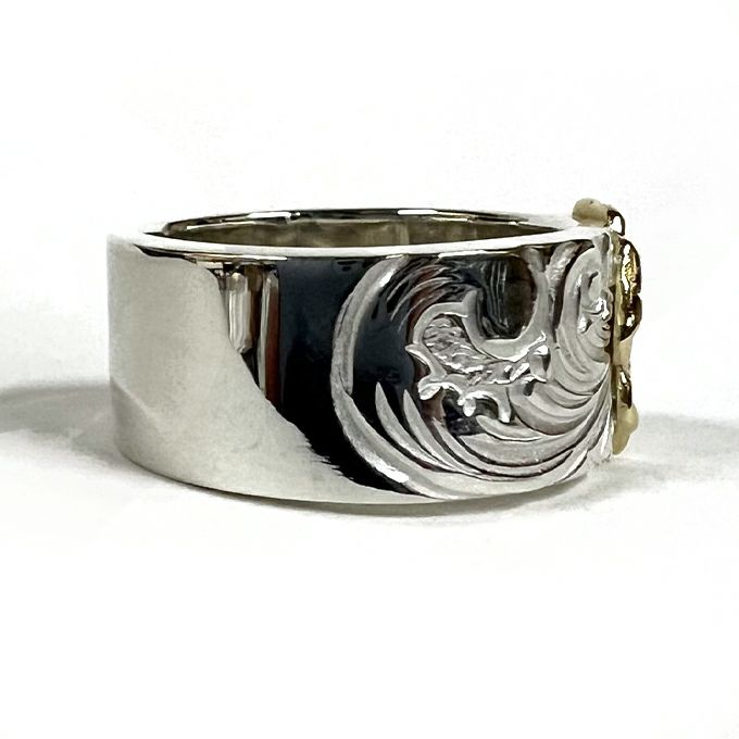 LARRY SMITH 18K ROSE KARAKUSA RING 