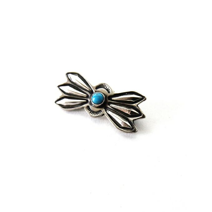 LARRY SMITH LONE WOLF BUTTERFLY PIN S TURQUOISE | LOCKSTOCK/STLIKE