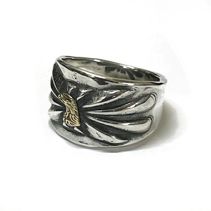 LARRY SMITH 18K EAGLE FACE BUTTERFLY RING | LOCKSTOCK/STLIKE