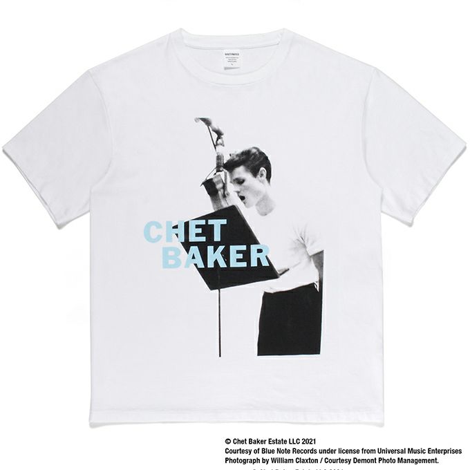 WACKO MARIA CHET BAKER / WASHED HEAVY WEIGHT CREW NECK T-SHIRT ( TYPE-3 ) |  LOCKSTOCK/STLIKE