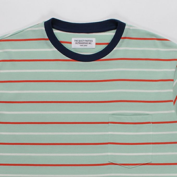 限定SALE定番 WACKO MARIA 22ss STRIPED CREW NECK ボーダーt rybak