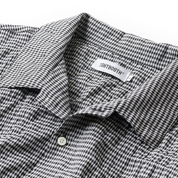 tightbooth GINGHAM ROLL UP SHIRT