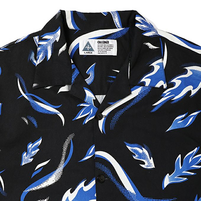 challenger S/S FIRE LEAF SHIRT M チャレンジャー - メンズ