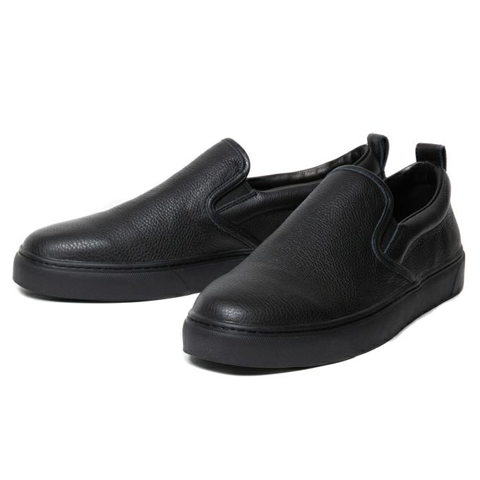 COOTIE PRODUCTIONS LEATHER SLIPON SHOES (SHRINK) | LOCKSTOCK/STLIKE