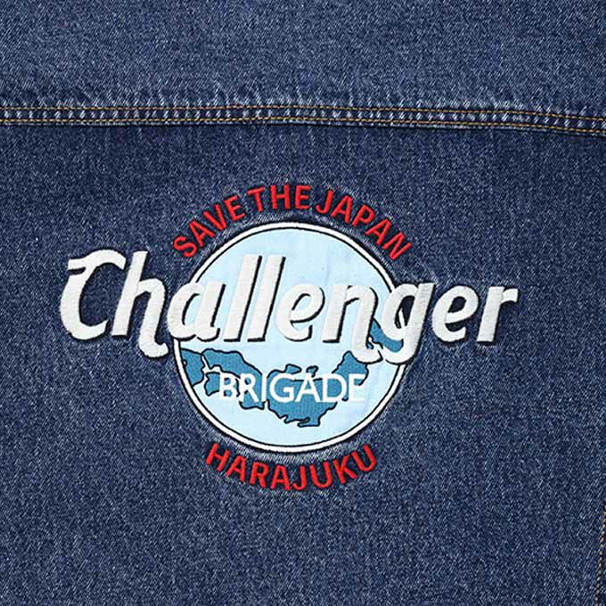 CHALLENGER ICE WASHED PATCH DENIM JACKET | LOCKSTOCK/STLIKE