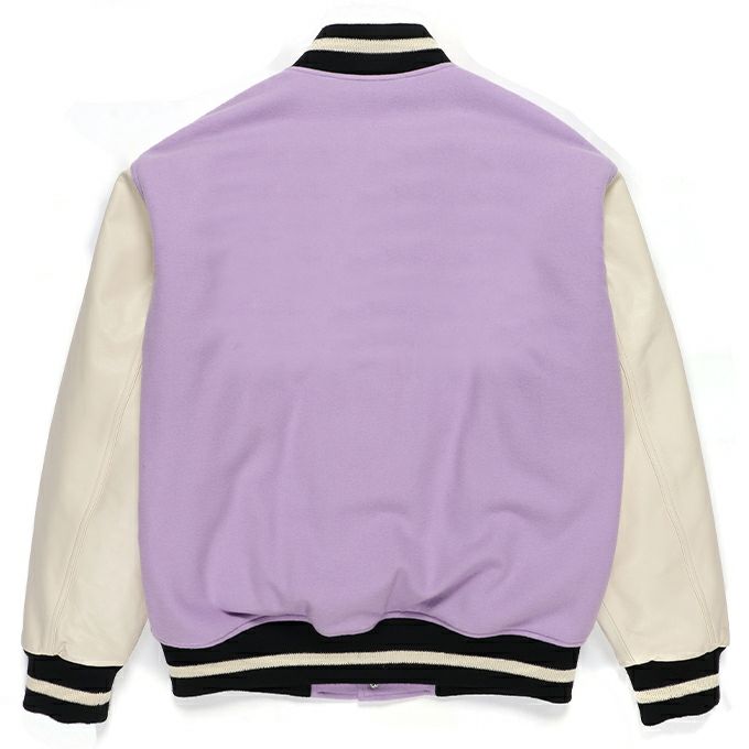 WACKO MARIA, LEATHER VARSITY JACKET -B- ( TYPE-2 )