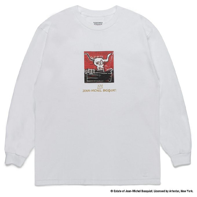 WACKO MARIA JEAN-MICHEL BASQUIAT / CREW NECK LONG SLEEVE T-SHIRT