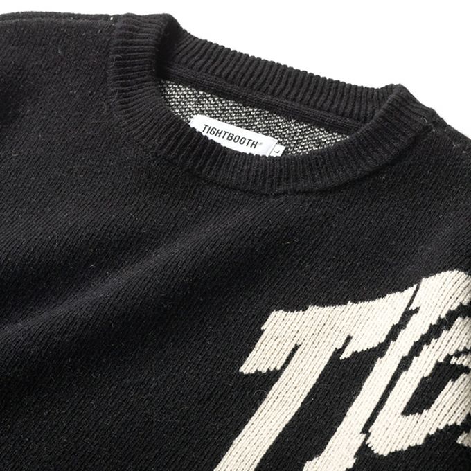 TIGHTBOOTH PRODUCTION ACID LOGO KNIT SWEATER | LOCKSTOCK/STLIKE