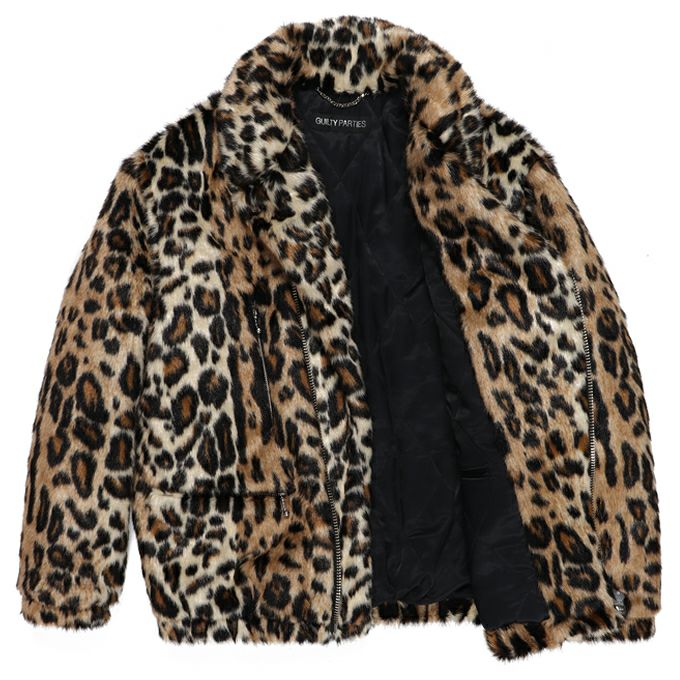 WACKO MARIA LEOPARD FUR DOUBLE RIDERS JACKET | LOCKSTOCK/STLIKE