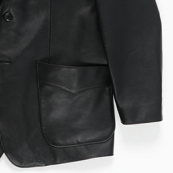 WACKO MARIA LEATHER SINGLE BREASTED JACKET | LOCKSTOCK/STLIKE