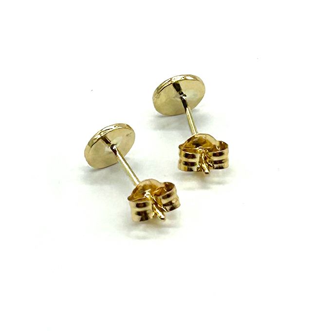 LARRY SMITH 18K GOLD EAGLE HEAD PIERCED EARRINGS | LOCKSTOCK