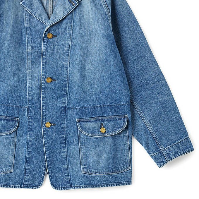 OLD JOE&CO FLAP TWO-POCKET LIBERTY JACKET (FADE INDIGO