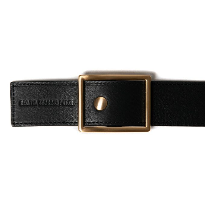 COOTIE PRODUCTIONS LEATHER BUCKLE BELT-