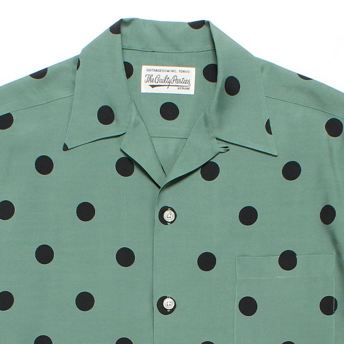 WACKO MARIA DOTS OPEN COLLAR SHIRT | LOCKSTOCK/STLIKE