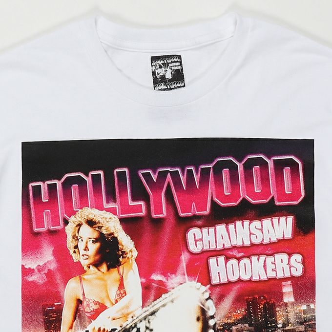 WACKO MARIA HOLLYWOOD CHAINSAW HOOKERS / CREW NECK T-SHIRT ( TYPE