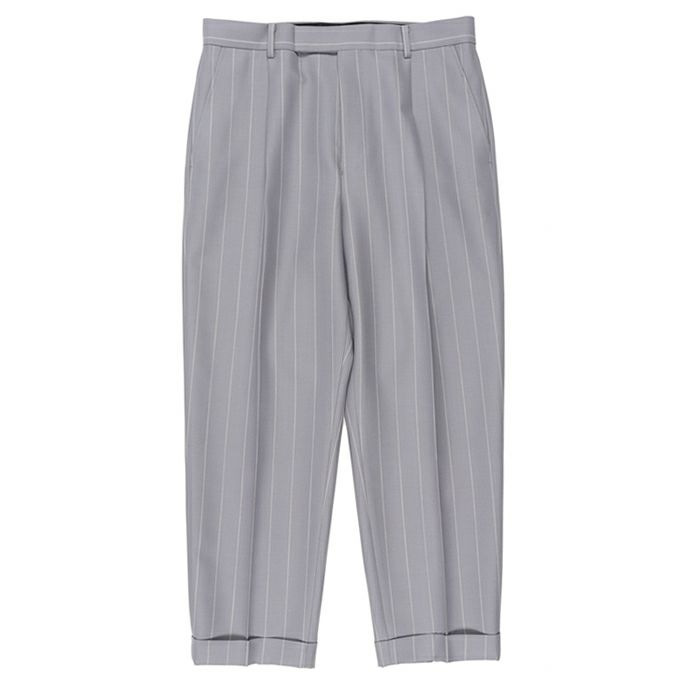 WACKO MARIA DORMEUIL / STRIPED PLEATED TROUSERS ( TYPE-2