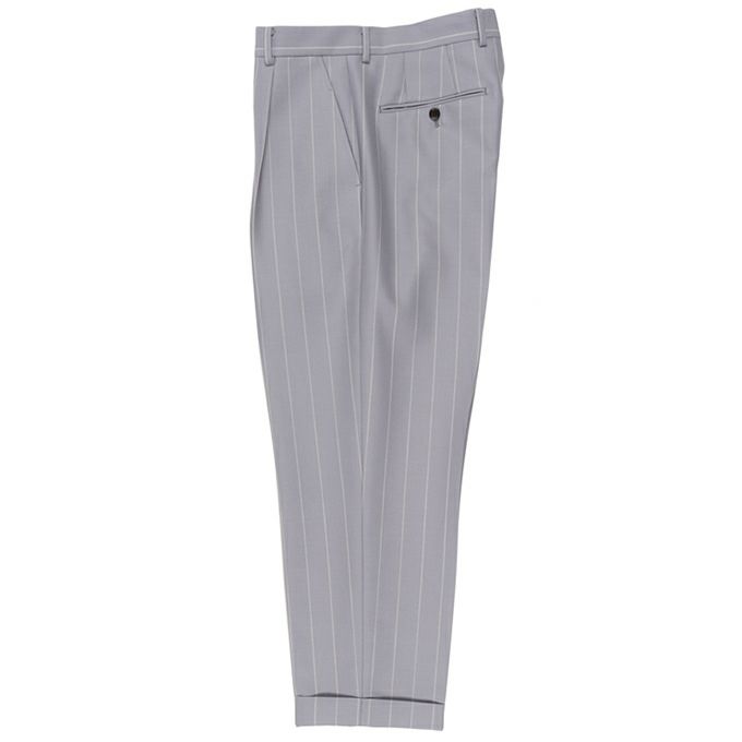 WACKO MARIA DORMEUIL / STRIPED PLEATED TROUSERS ( TYPE-2