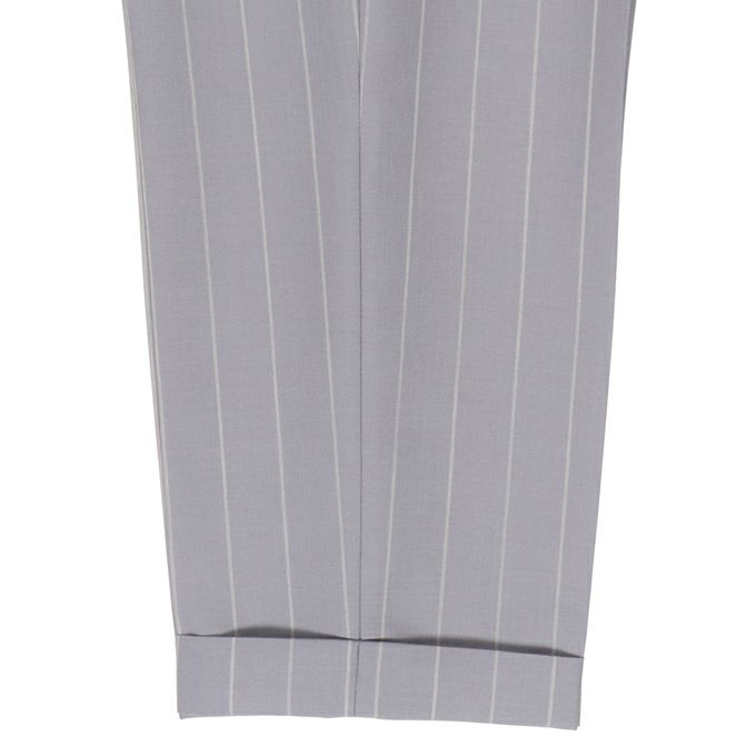 WACKO MARIA DORMEUIL / STRIPED PLEATED TROUSERS ( TYPE-2