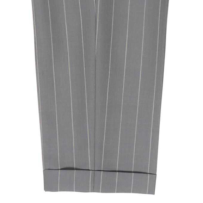 WACKO MARIA DORMEUIL / STRIPED PLEATED TROUSERS ( TYPE-2