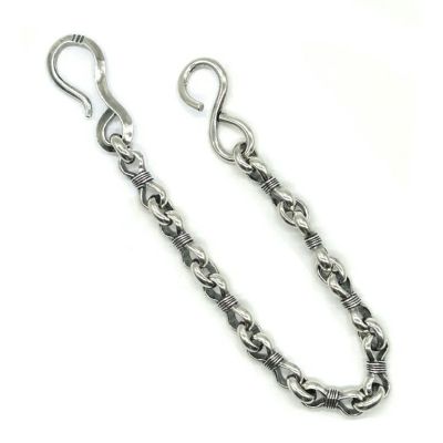 ラリースミス　キーリング LARRY SMITH x BW Sterling Silver Ribbon Keychain | Button