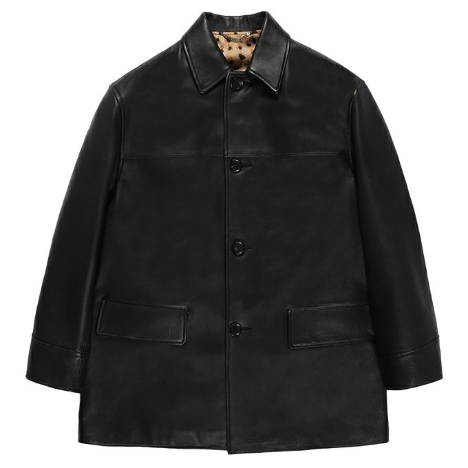 WACKO MARIA LEATHER CAR COAT ( TYPE-2 ) | LOCKSTOCK/STLIKE
