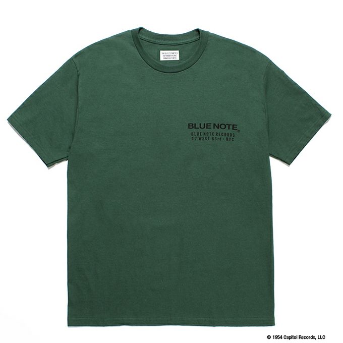 WACKO MARIA BLUE NOTE / CREW NECK T-SHIRT ( TYPE-4