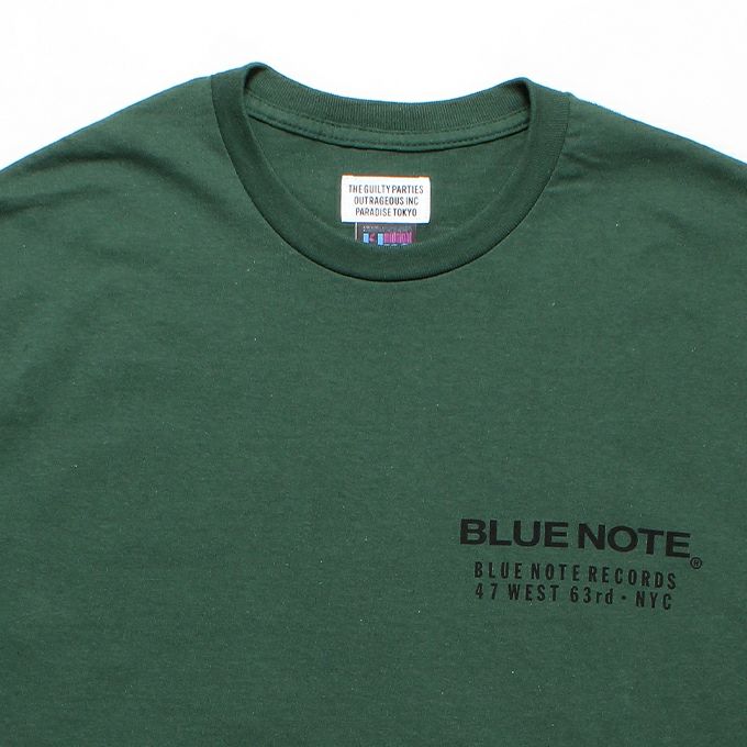 WACKO MARIA BLUE NOTE グリーンT WACKO MARIA(ワコマリア)｜ BLUE NOTE / CREW NECK T-SHIRT