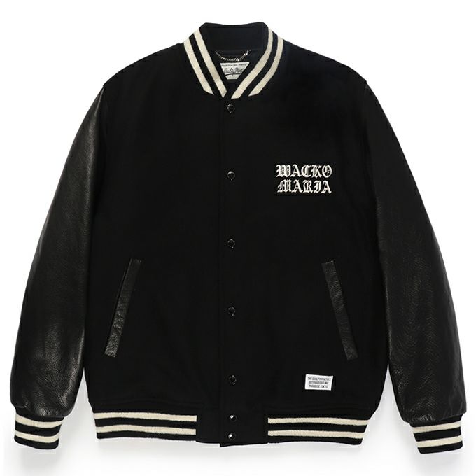 WACKO MARIA LEATHER VARSITY JACKET -B- ( TYPE-2 ) | LOCKSTOCK/STLIKE