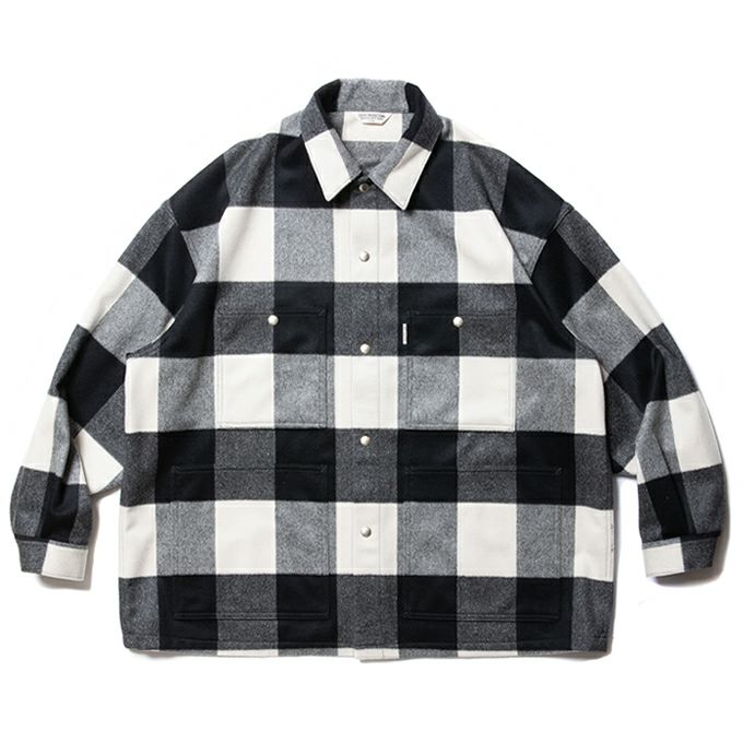 COOTIE PRODUCTIONS BUFFALO CHECK WOOL COVERALL | LOCKSTOCK COOTIE PRODUCTIONS BUFFALO CHECK WOOL COVERALL | LOCKSTOCK