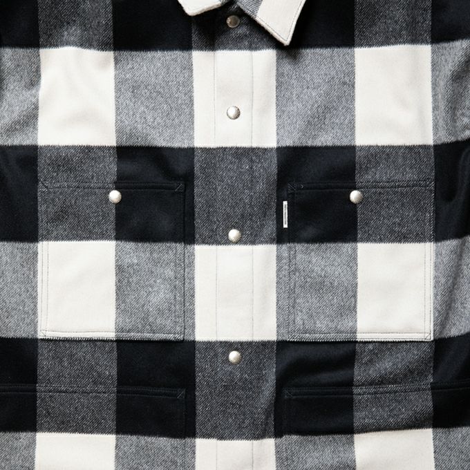 COOTIE PRODUCTIONS BUFFALO CHECK WOOL COVERALL | LOCKSTOCK