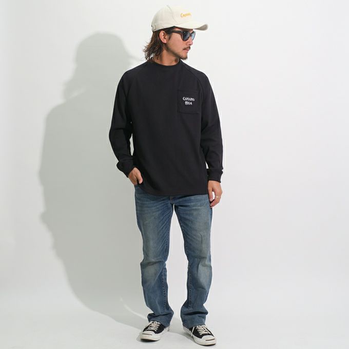 CAPTAINS HELM EMBROIDERED THERMAL L/S TEE | LOCKSTOCK/STLIKE