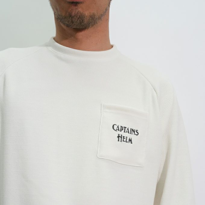 CAPTAINS HELM , EMBROIDERED THERMAL L/S TEE