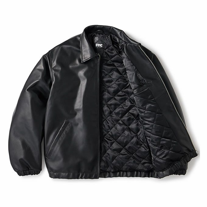 FTC, LEATHER HARRINGTON JACKET