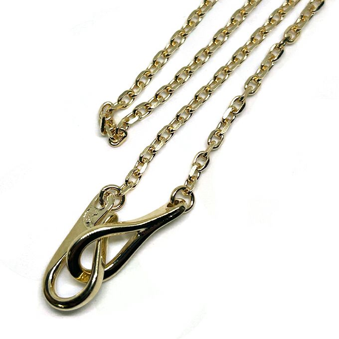 LARRY SMITH, 18K GOLD INFINITY HOOK CABLE CHAIN EXTRA SMALL (60cm)