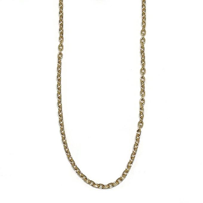 LARRY SMITH 18K GOLD INFINITY HOOK CABLE CHAIN EXTRA SMALL (60cm ...