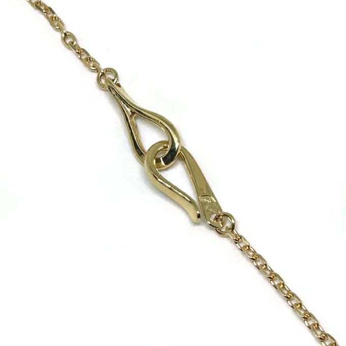 LARRY SMITH 18K GOLD INFINITY HOOK CABLE CHAIN EXTRA SMALL (60cm 