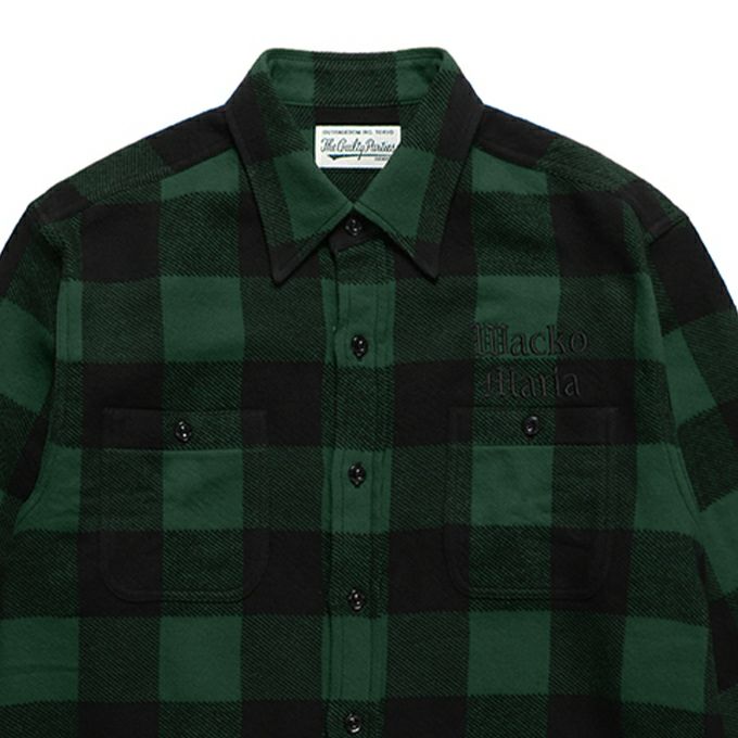 WACKO MARIA FLANNEL REGULAR COLLAR SHIRT ( TYPE-2 ) | LOCKSTOCK/STLIKE