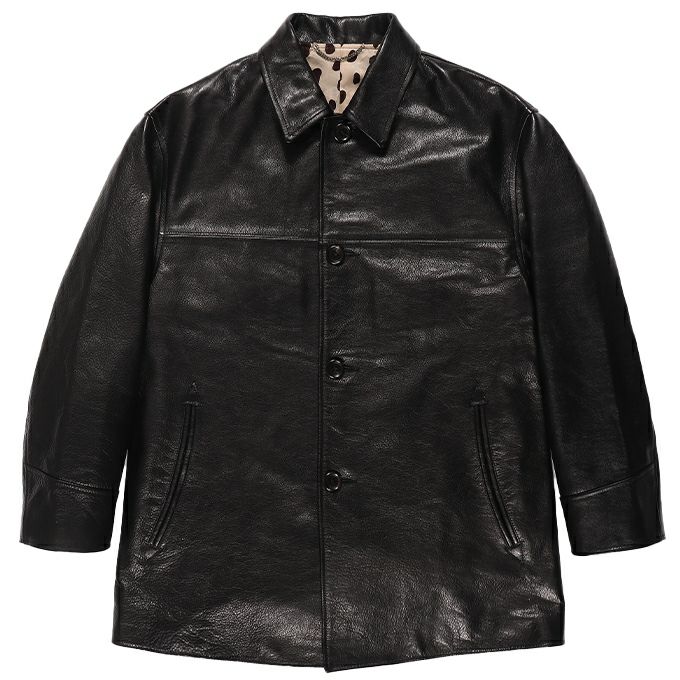 WACKO MARIA LEATHER CAR COAT ( TYPE-2 ) | LOCKSTOCK/STLIKE