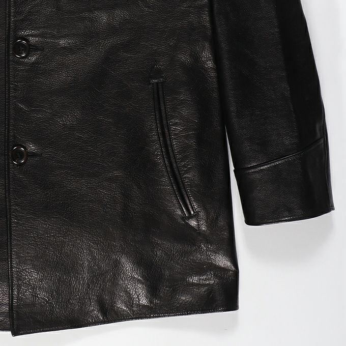 WACKO MARIA LEATHER CAR COAT ( TYPE-2 ) | LOCKSTOCK/STLIKE