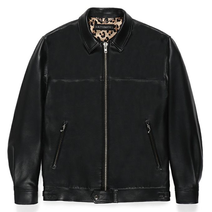 WACKO MARIA LAMB SKIN LEATHER SINGLE RIDERS JACKET ( TYPE-2 