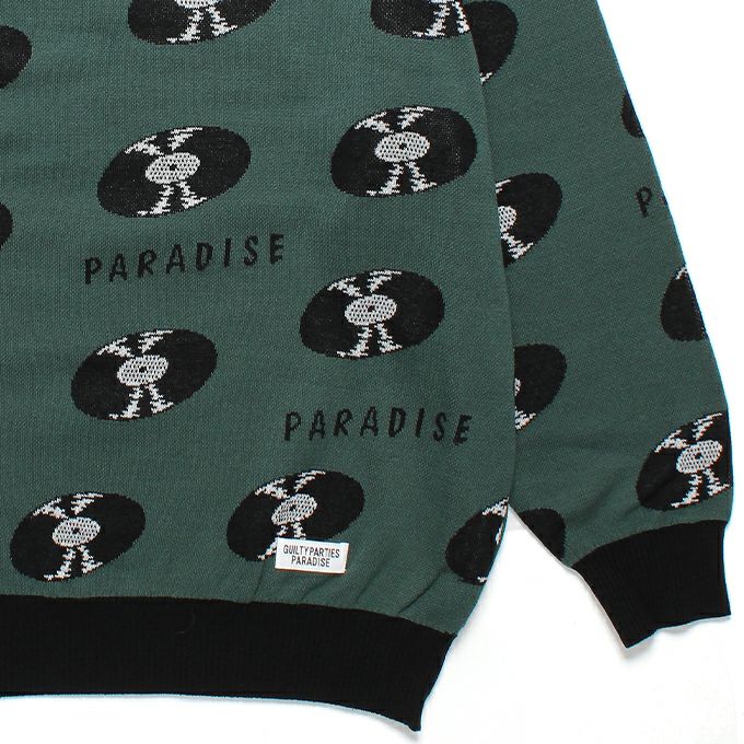 WACKO MARIA RECORDS JACQUARD KNIT SWEATER | LOCKSTOCK/STLIKE