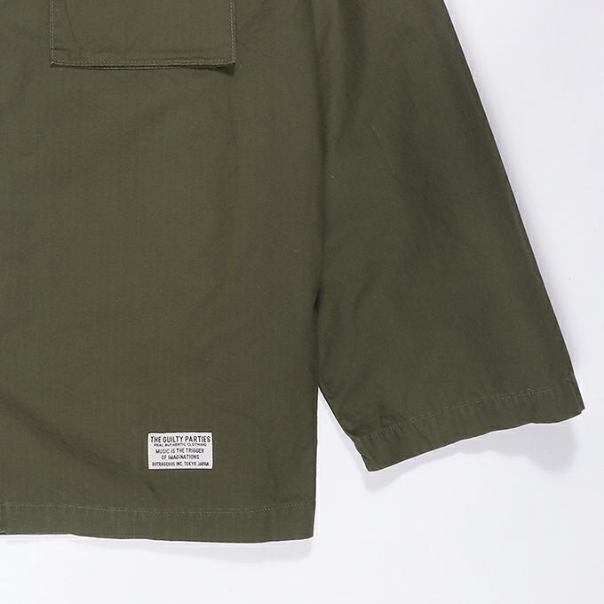 格安販売店舗 WACKOMARIA Army Shirt (Type-1) Olive/L - メンズ