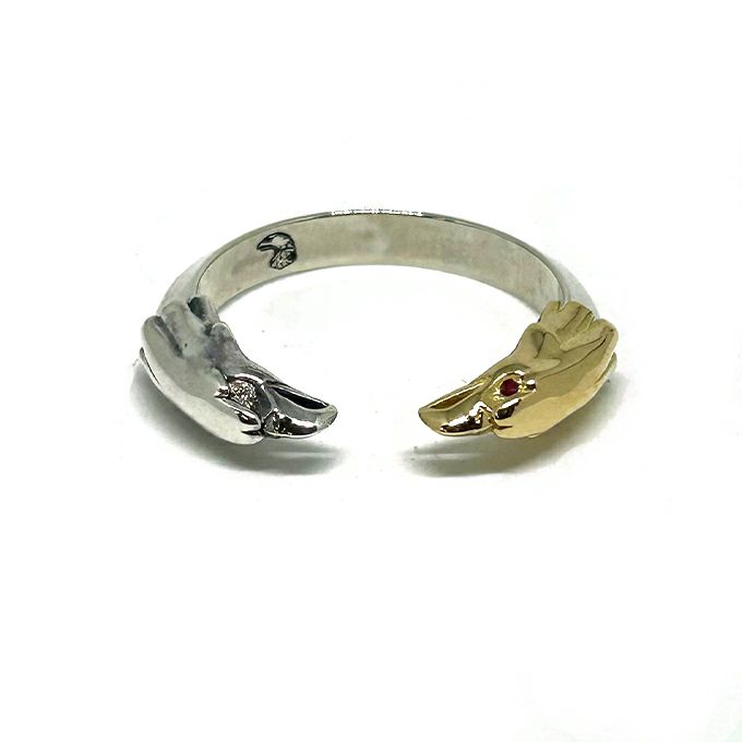 LARRY SMITH DOUBLE EAGLE HEAD RING