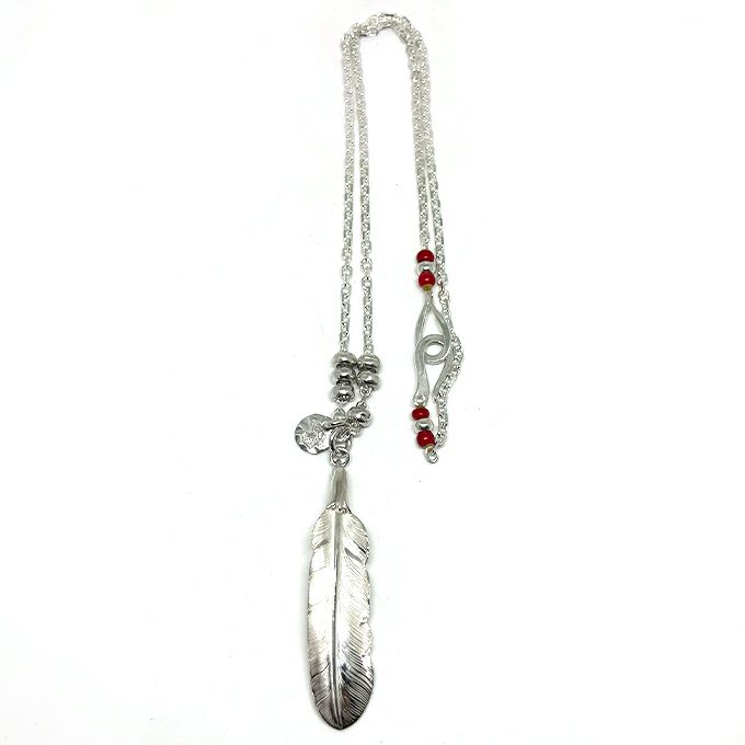 LARRY SMITH EAGLE HEAD FEATHER Left LARRY SMITH / 18K GOLD EAGLE