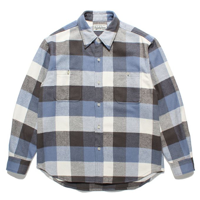 WACKO MARIA BLOCK CHECK FLANNEL SHIRT | LOCKSTOCK/STLIKE