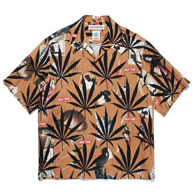 HIGH TIMES / HAWAIIAN SHIRTシャツ HIGHTIMES | S/S HAWAIIAN SHIRT -TYPE 1- #PURPLE [HIGHTIMES-WM-HI05