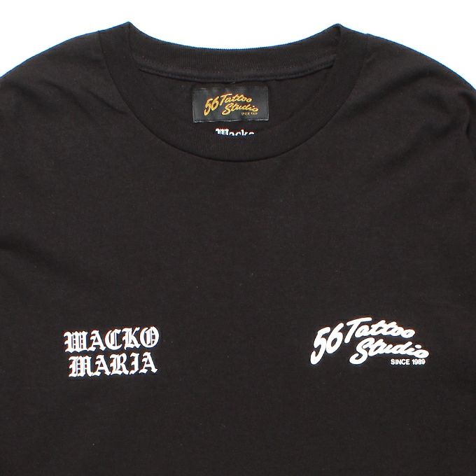 WACKO MARIA 56 TATTOO STUDIO / CREW NECK LONG SLEEVE T-SHIRT
