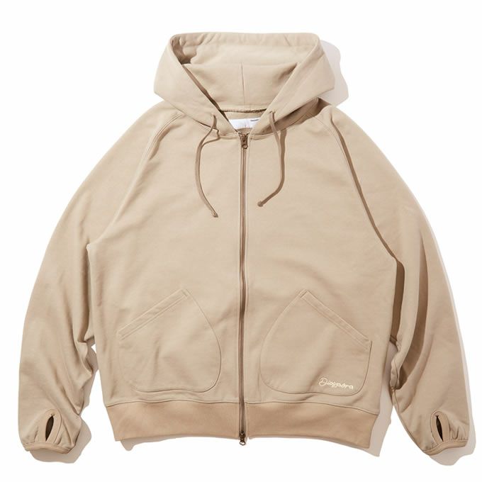 DIASPORA SKATEBOARDS Double Pocket Full Zip Hooded Sweatshirt 