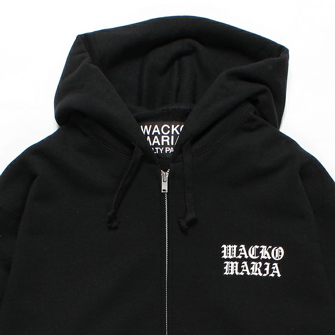 WACKO MARIA HEAVY WEIGHT FULL ZIP HOODED SWEAT SHIRT ( TYPE