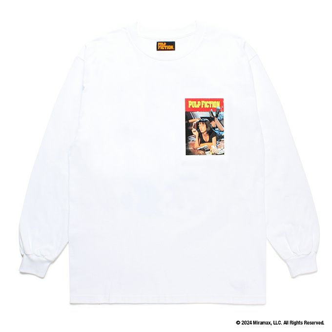 WACKO MARIA PULP FICTION / CREW NECK LONG SLEEVE T-SHIRT